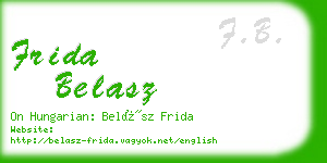 frida belasz business card